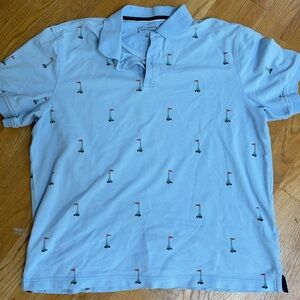 Club Room Polo- Medium- Golf Pattern